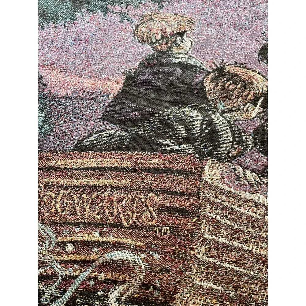 Harry Potter Journey To Hogwarts Pre-Movie Blanket Tapestry Afghan 2000 65x45